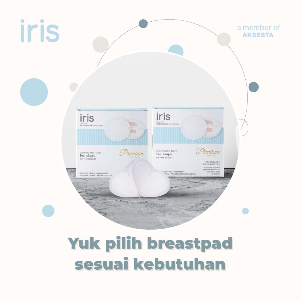 IRIS PREMIUM 3D SHAPE DISPOSABLE BREAST PAD [BEST SELLER]