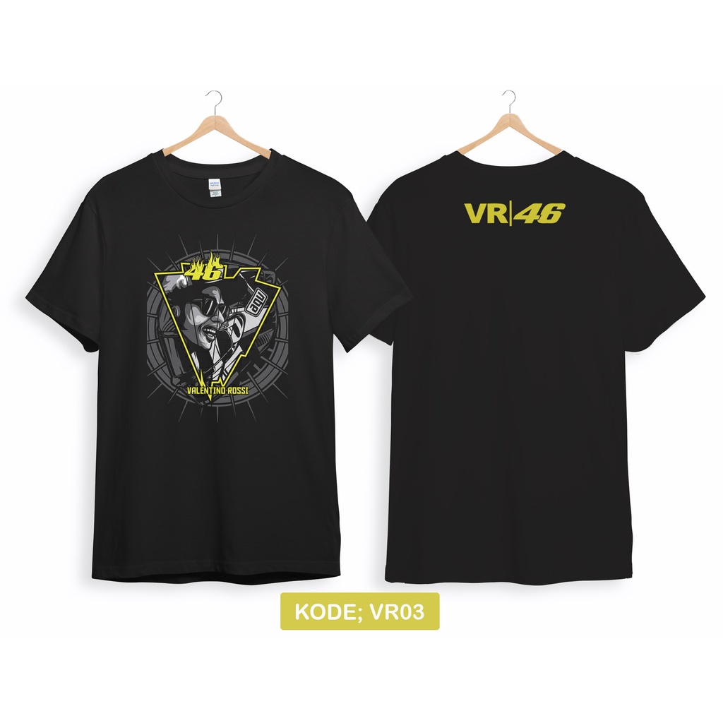 Kaos rossi moto gp vr 46 original gildan softstyle vr03