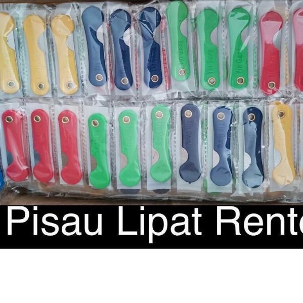 

Pisau lipat renteng / pemes / silet warna