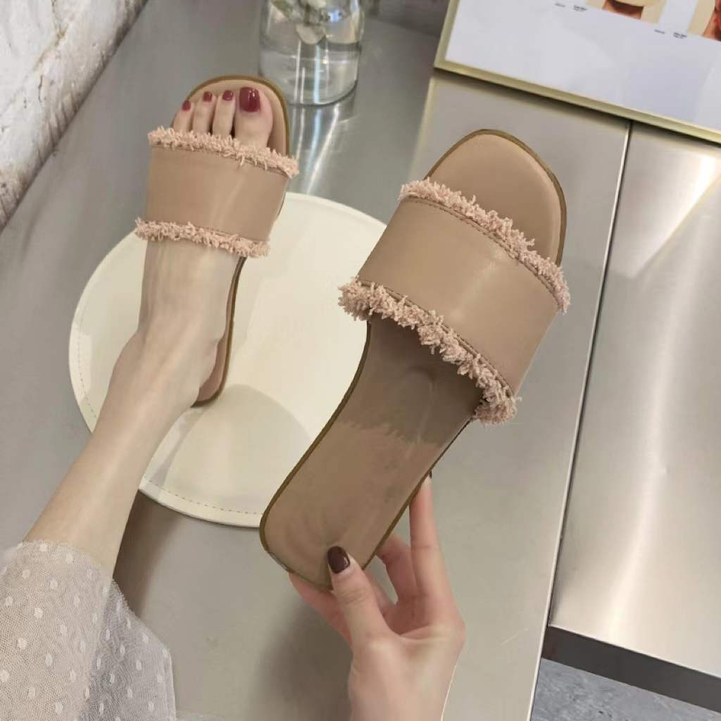 Korean Woman Slide Sandal / Sandal Flat Wanita 5044 (Size 36-40)