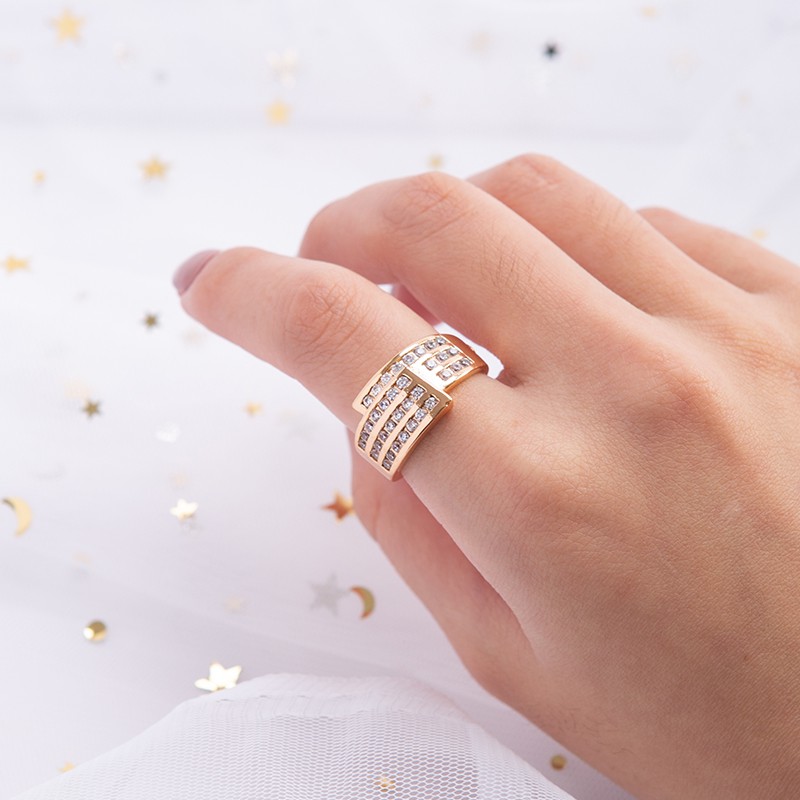 [✅COD] A-76 Cincin Xuping Asli Zirkon Perhiasan Cincin Kawin Xuping Emas