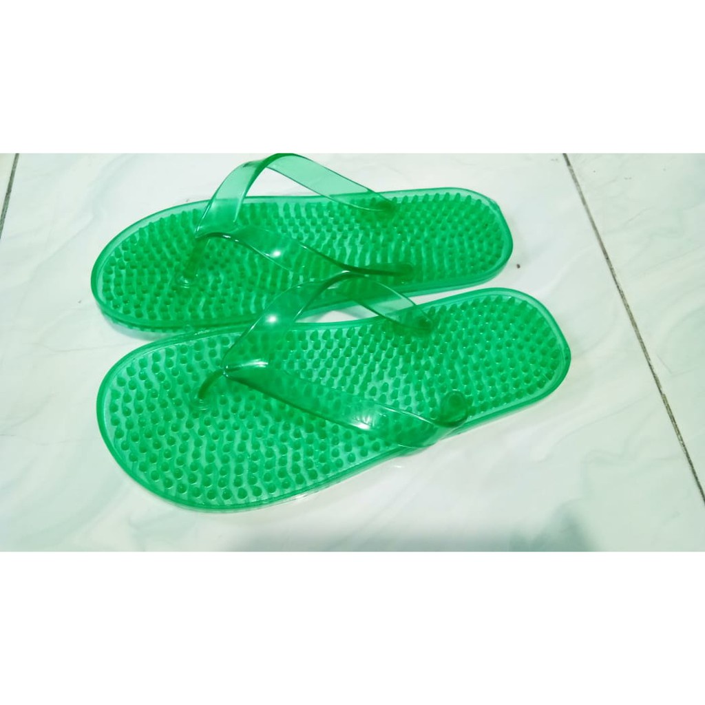 SENDAL REFLEKSI REMATIK KESEHATAN SANDAL DURI BENING JELLY WARNA&quot;