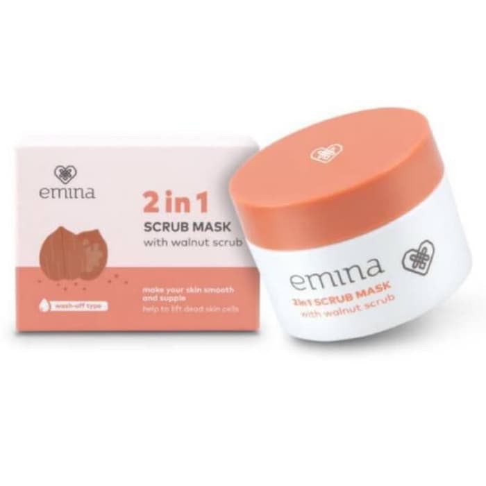 Emina 2 in 1 Scrub Mask Masker Wajah