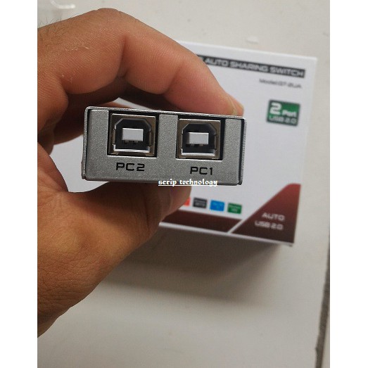 Auto Switch Printer 2 Port Usb / Sharing Switcher 1-2 Gain Tech - 2 in 1