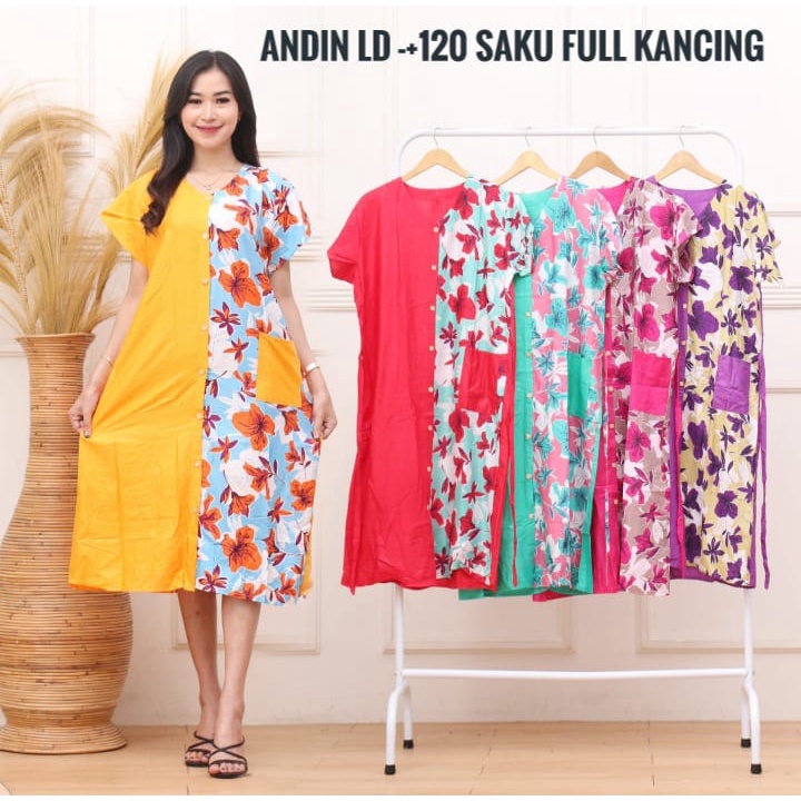 Daster Andin Ikatan Cinta Jumbo ld 120 Motif Terbaru