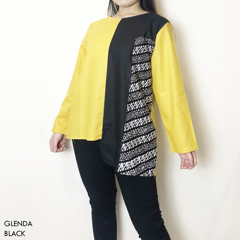 GLENDA TOP - Atasan Batik Lengan Panjang Wanita