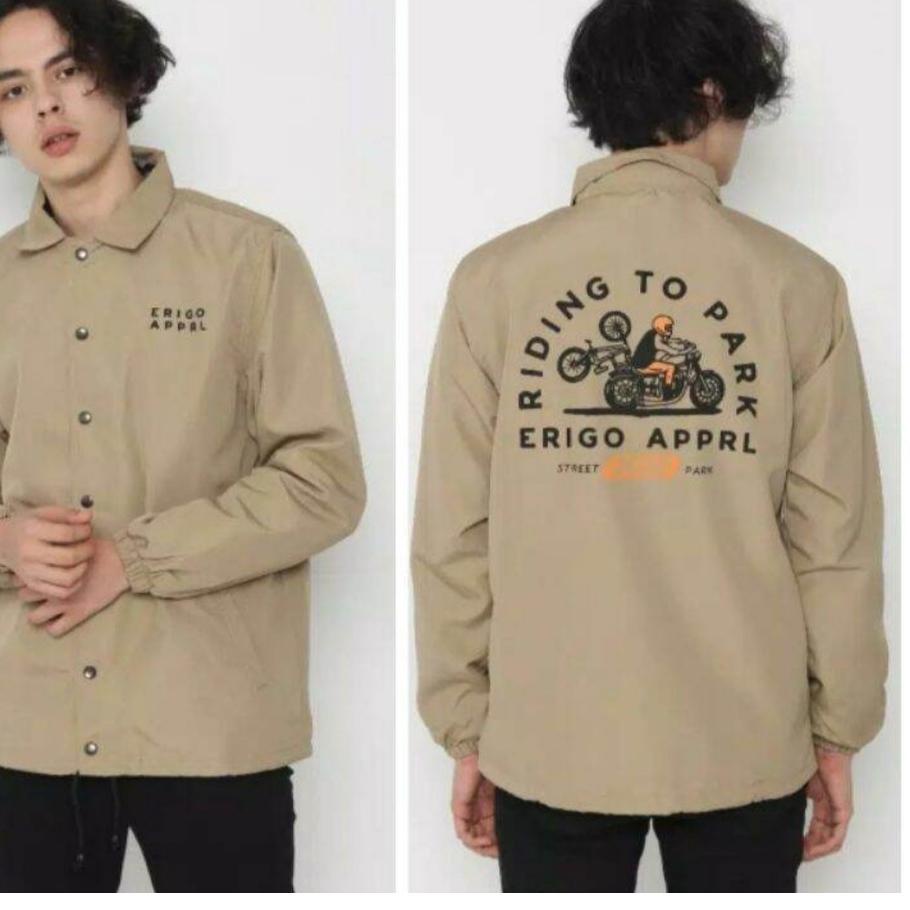 Jaket Coach Erigo // Jaket Pria CJ // Sweater jacket bandung // Jaket Erigo Apparell Parasut Perasut