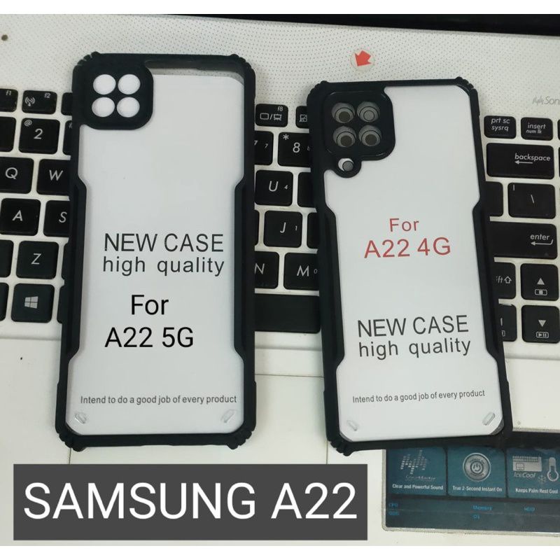 Anti Shock Case Samsung A22 4G/A22 5G/A32/A33/A72/M52 Shockproof Transparant