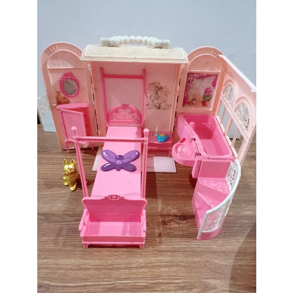 rumah barbie mattel rumah tas barbie lemari barbie playhouse