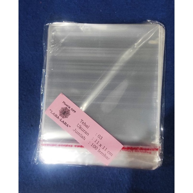 

Plastik OPP 11x11 cm tebal 03