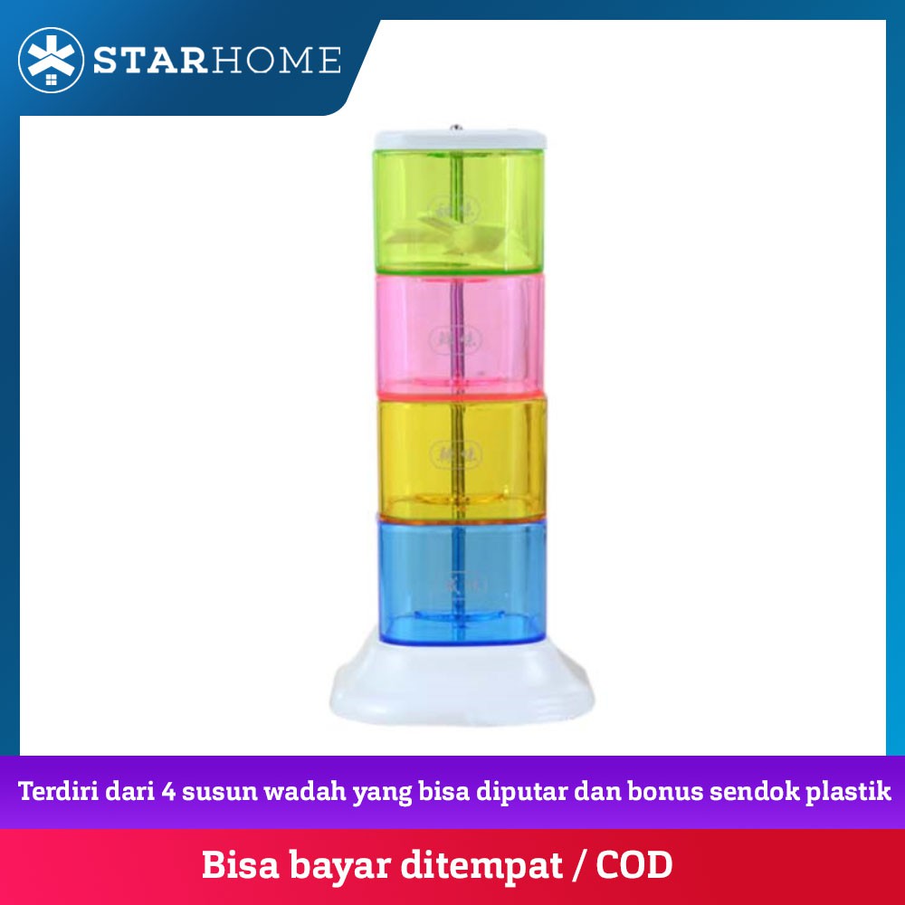 StarHome Rak  Bumbu  4 in 1 model Menara Shopee  Indonesia