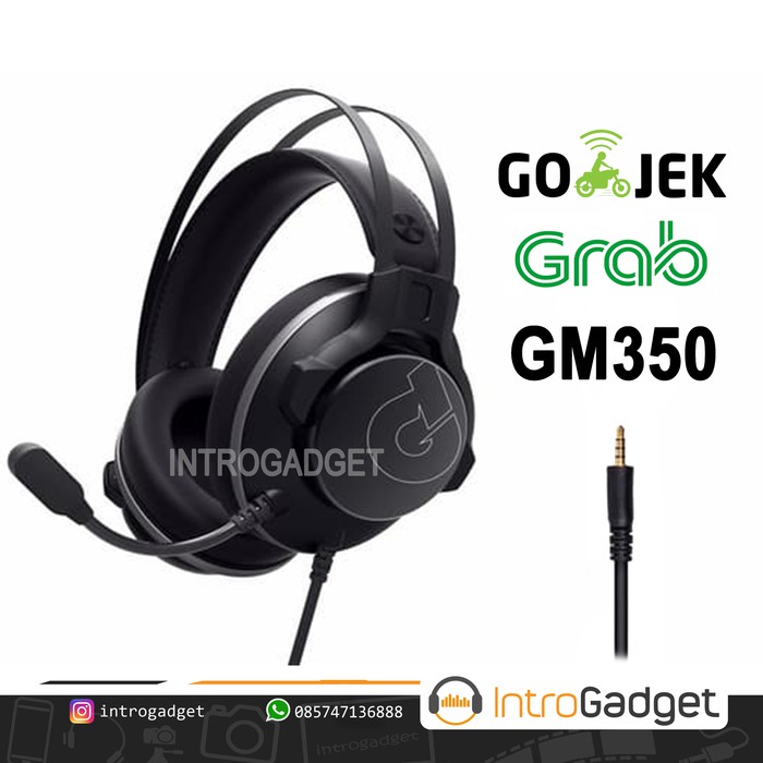 dbE GM350 GM 350 Pro Gaming Headphone dengan 3.5mm Jack Headset Henset