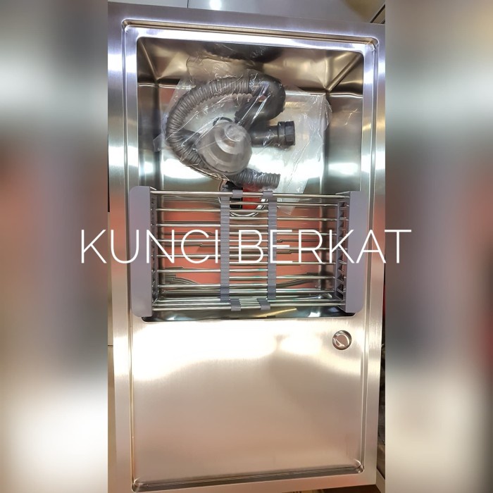 Wastafel - Bak Cuci Piring/Bcp/Kotak/Minimalis/Bak + Sayap/Stainless Doff/Silent