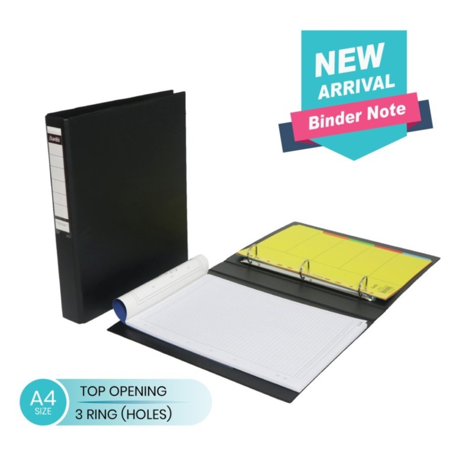 

BUKU BINDER NOTE A4 BANTEX A126-10 BLACK
