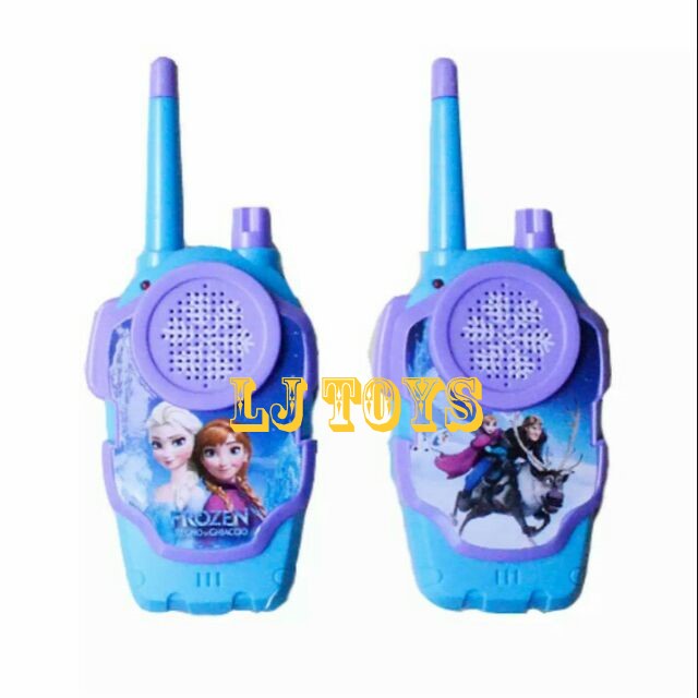 Mainan Walkie Talkie Spiderman / Frozen Mainan HT Anak Karakter 2 Pcs - 95953