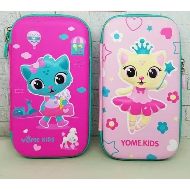 

Tempat Pensil Alat Tulis Smiggle Eva Hardcase Kitty Cat Waterproof