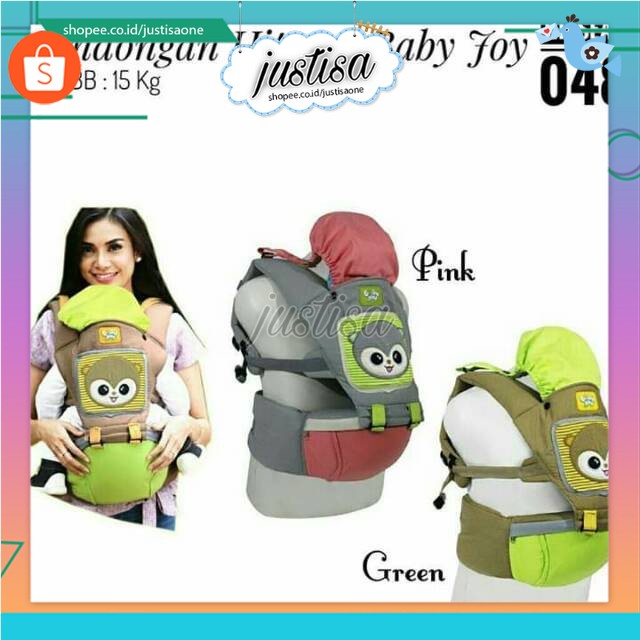 Promo !! SALE 12.12!!! BABY JOY-Gendongan Bayi Depan Belakang Hipseat HipSeat Baby Joy Mochino BJG 3024