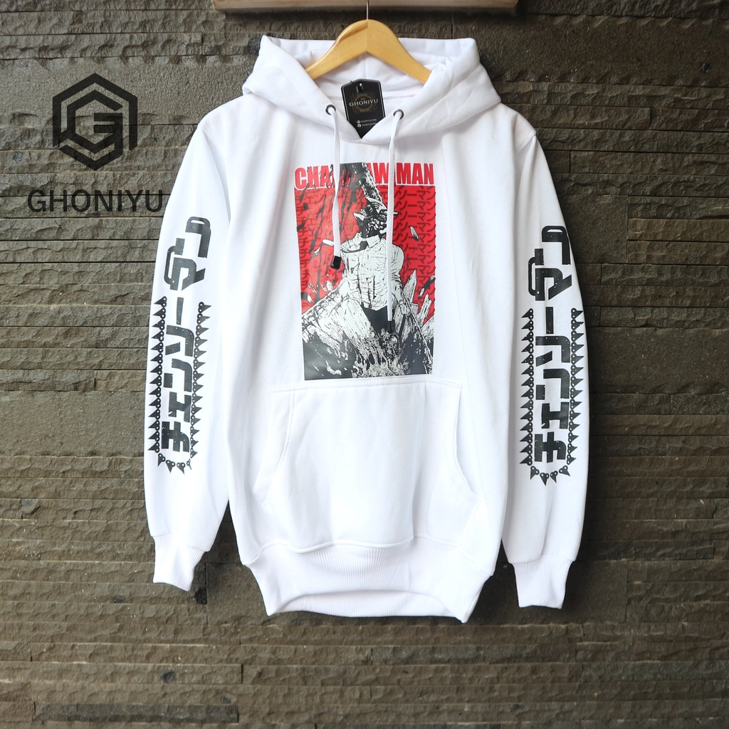 Jaket Jumbo Keren Sweater Anime Chainsaw Man Denji Hoodie Pullover Premium Terbaru