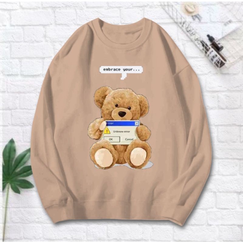 SWEATER WANITA FLEECE YOUR TEDDY BEAR (LD 110)