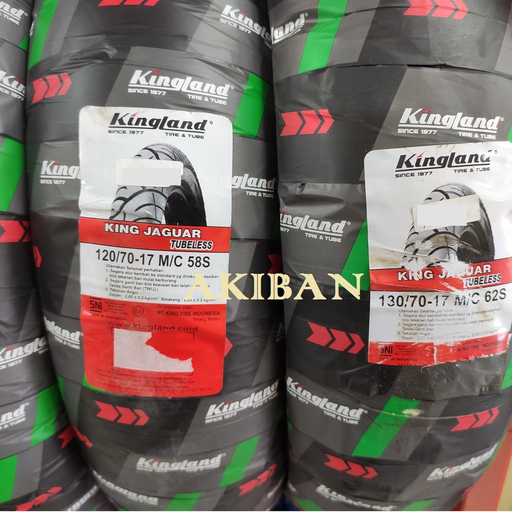 Ban KINGLAND KING JAGUAR 120/70-17 Kingland 120 70 17 Ring 17 Tubeless