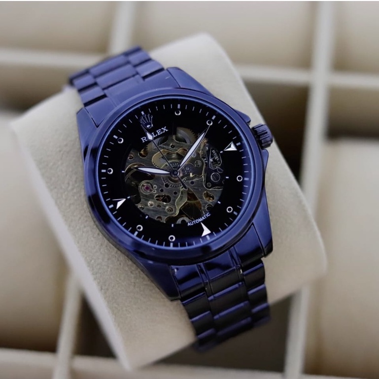 JAM TANGAN PRIA ROLEX RANTAI MATIC DIAMETER 4.5CM
