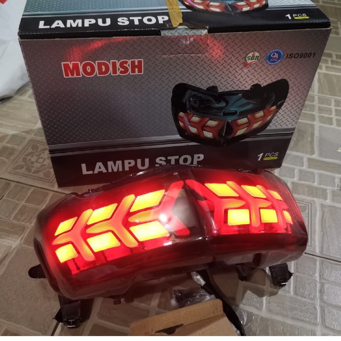 STOPLAMP LAMPU STOP LED NMAX 155 OLD RUNNING LAMBOGINI ORIGINAL AKSESORIS VARIASI YAMAHA NMAX