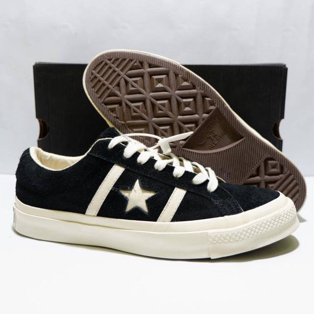 Converse one star suede ox academy black white