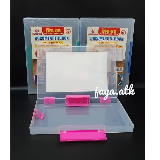

[PRODUK MZYZC] MAP PLASTIK DOKUMEN TENTENG FOLIO F4 FILE CASE DOCUMENT FILE BOX DFB-005 HARD CASE PLASTIK TEBAL 90P