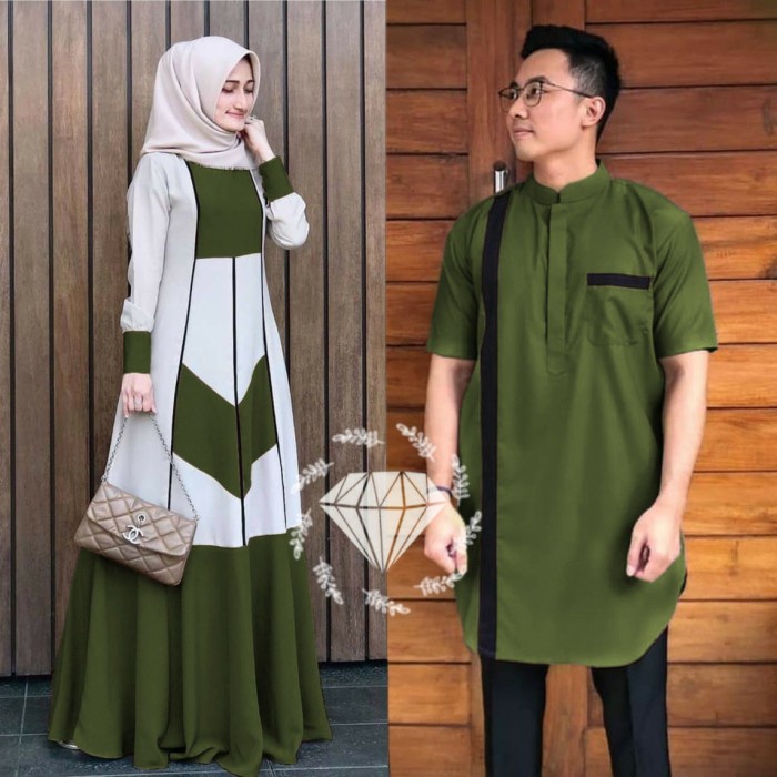 Baju Couple Keluarga Lebaran 2022 Couple Muslim Keluarga Terbaru Moscrepe Maxy Kondangan Termurah CO