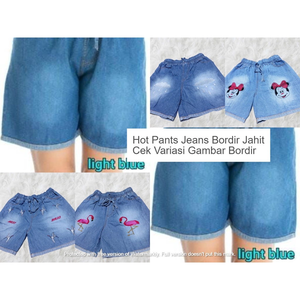 HOTPANTS RIPED RUMBAI / CELANA PENDEK SOBEK RAWIS XL dan XXL