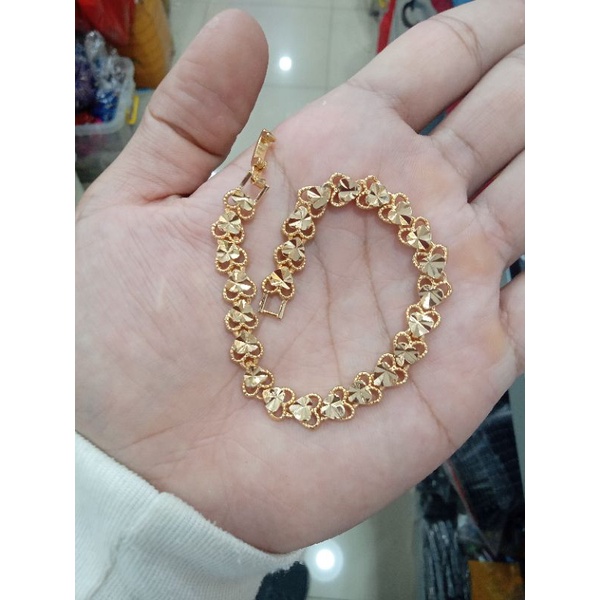 C-9300.Gelang tangan wanita xuping berlapis emas uk18cm.