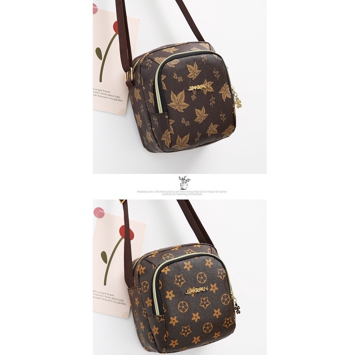 Satu7an T241 Tas Selempang Wanita Motif Style Fashion Kasual Tas Bahu Cewek Sling Bag