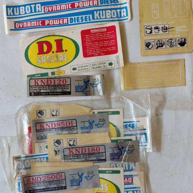 +++++] Stiker diesel Kubota KND120,KND180