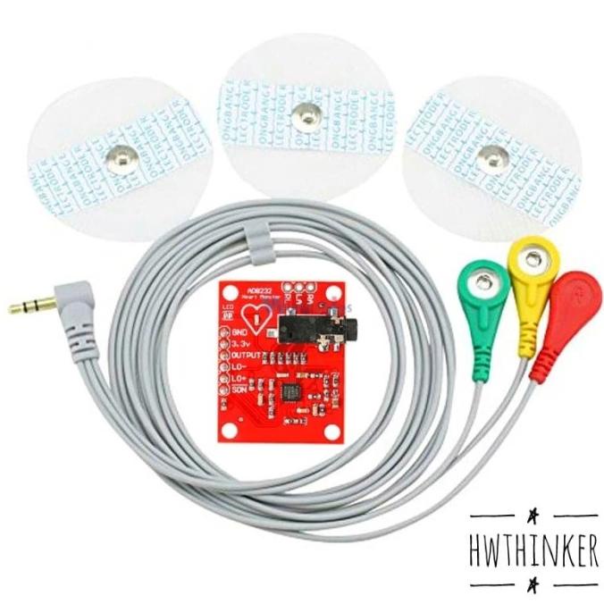 Jual Modul Sensor ECG EKG Electrocardiogram AD8232 pulse Heart Rate
