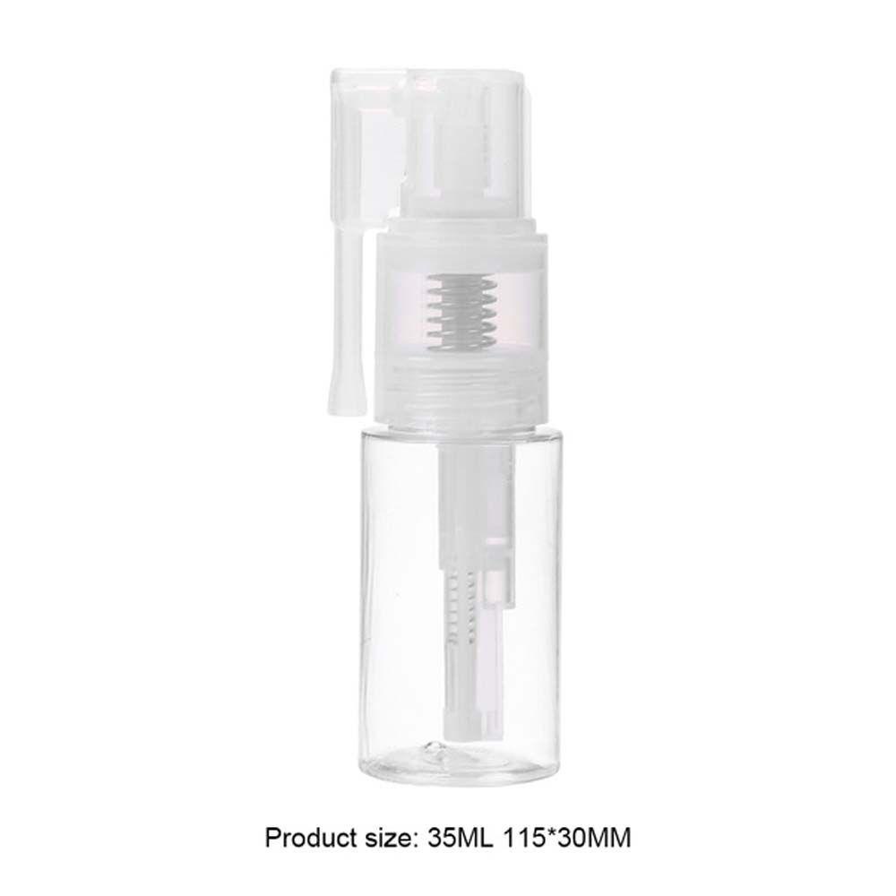 Rebuy Powder Spray Bottle Dispenser Semprot Bening Plastik Dengan Nozzle Pengunci Barber Makeup Alat Makeup Pot