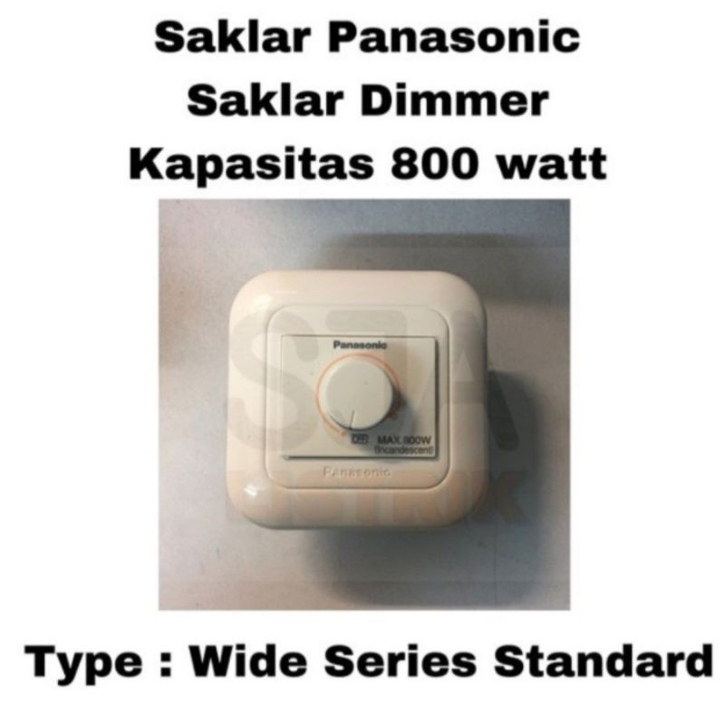 Saklar dimmer panasonic 800w / dimmer lampu 800 watt