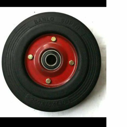 roda lori 10 inch roda ban karet 10in roda lori ban mati