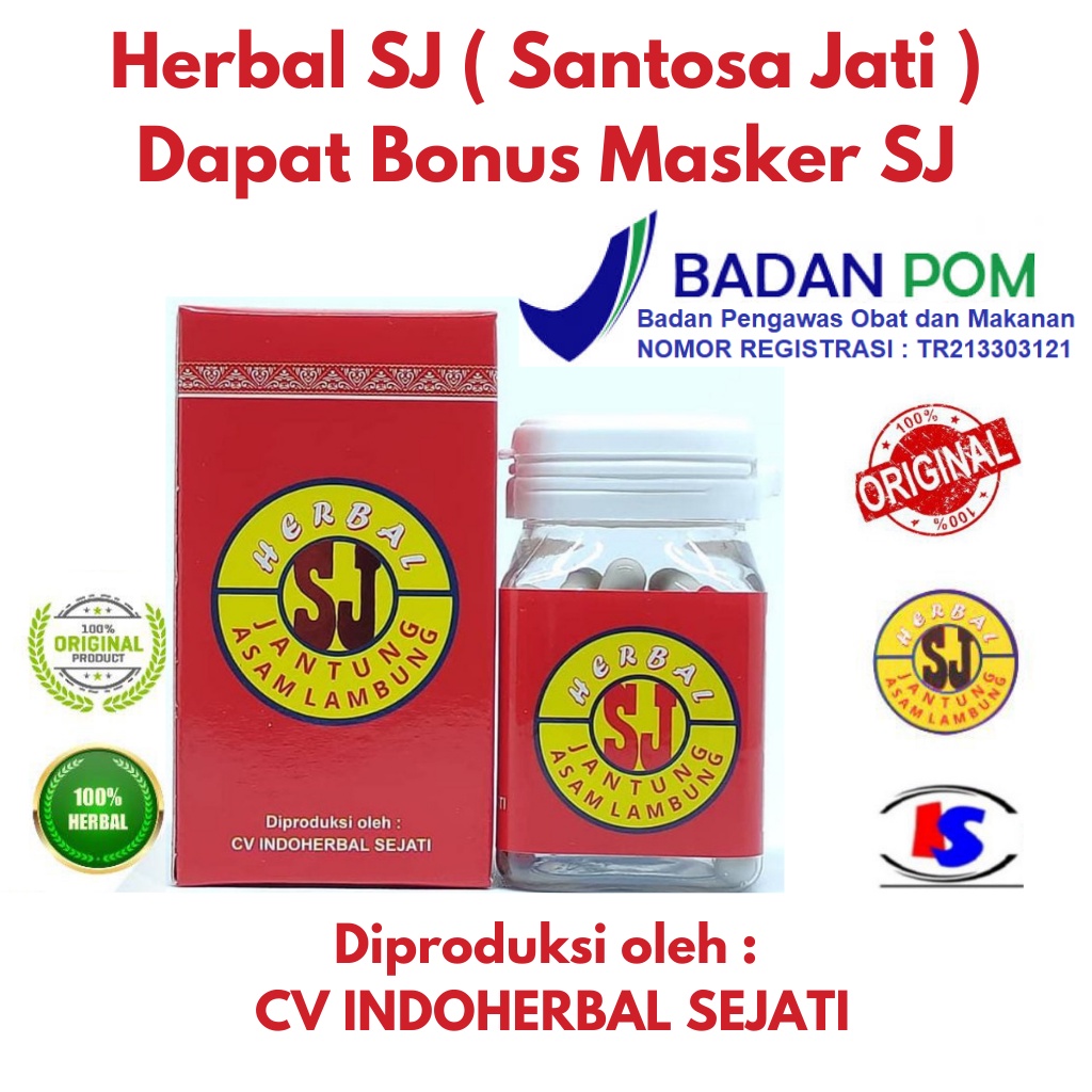 

Herbal SJ Asam Lambung dan Jantung isi 50 Kapsul