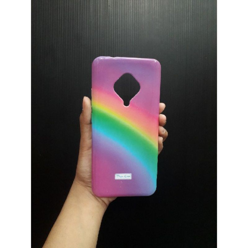 PR Softcase Pastel Rainbow Vivo Y95 Y50 Y19 V19 V17pro Y93 Y91 Y30