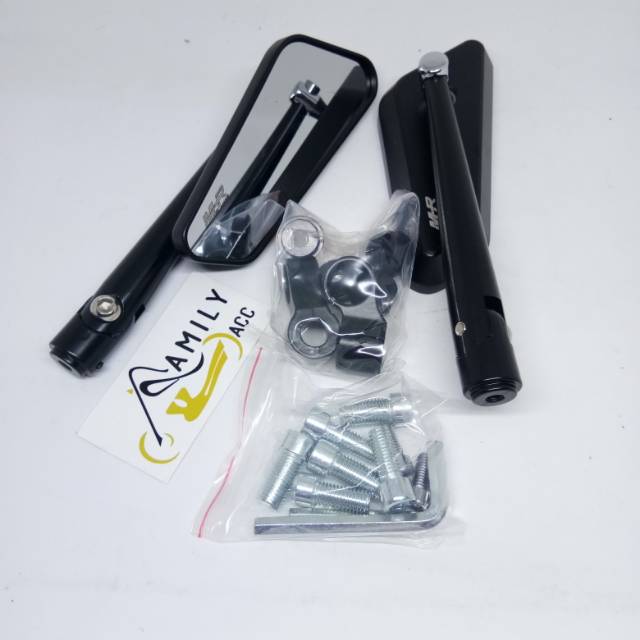 Spion Circuit MHR Model Rizoma Kaca Bening for Motor Universal Hitam