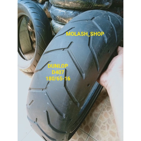 Jual ban ring 16 tapak lebar Dunlop D407 HD tubeless180/65-16 original