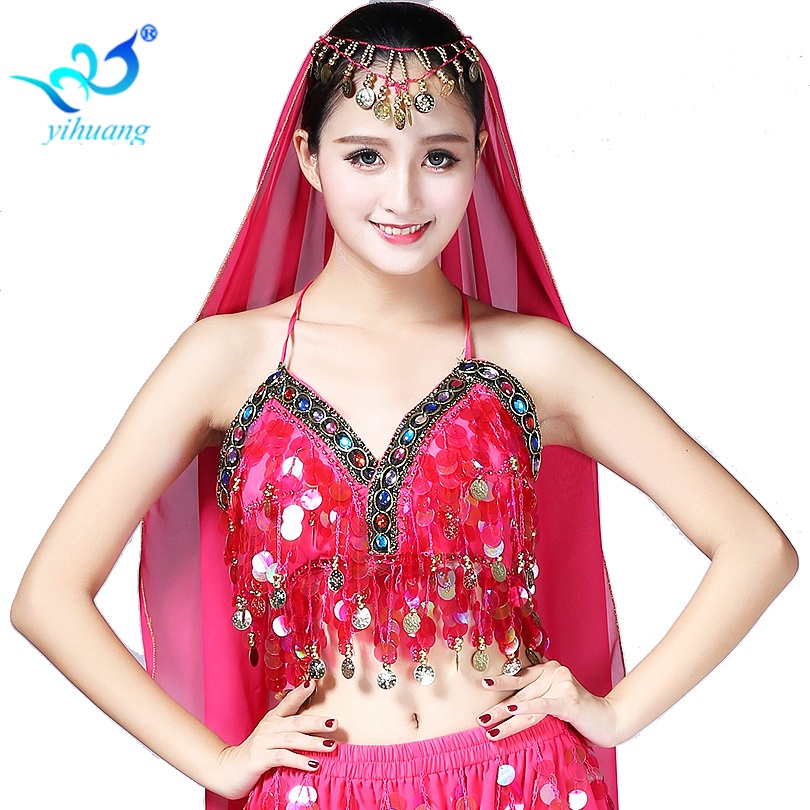 TANK TOP TANKTOP ATASAN BELLY DANCE SEQUIN BAJU TARI PERUT DISCO