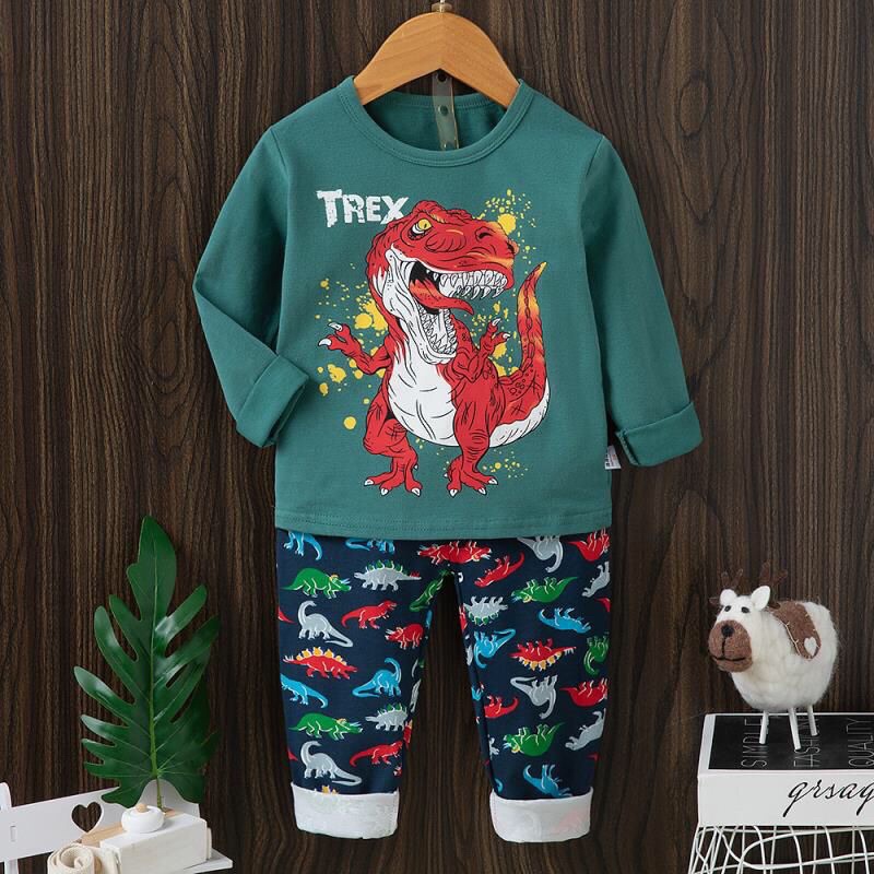 Pp piyama anak import dino size 2 th tahun