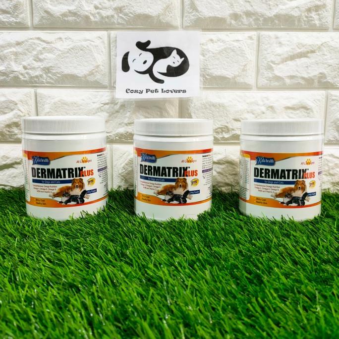 Dermatrix Plus Dog Cat Skin Kulit Vitamin Bulu Anjing Powder 240Gr