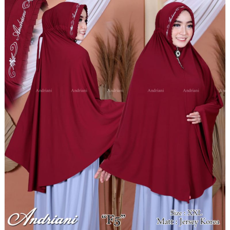 hijab andriani KCB serut bordir kode F5