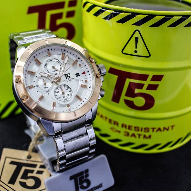 Jam Tangan Pria T5 H 3636 original chronograph bergaransi free box