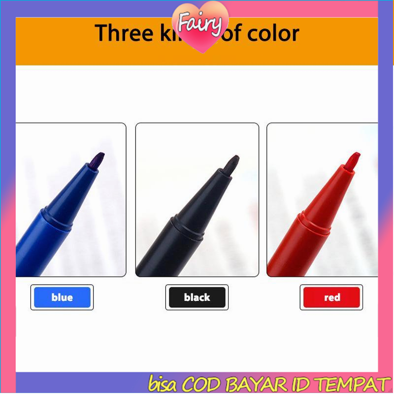 

Anak Hook Line Pen Kecil Berkepala Dua Spidol Minyak Berbasis Air Netral Lukisan Alat Tulis F