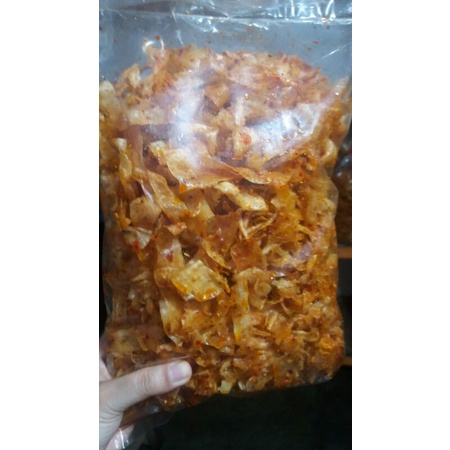 

GROSIR TERMURAH Kripset/ Keripik Singkong Pedas SEUHAH daun jeruk 250 gram