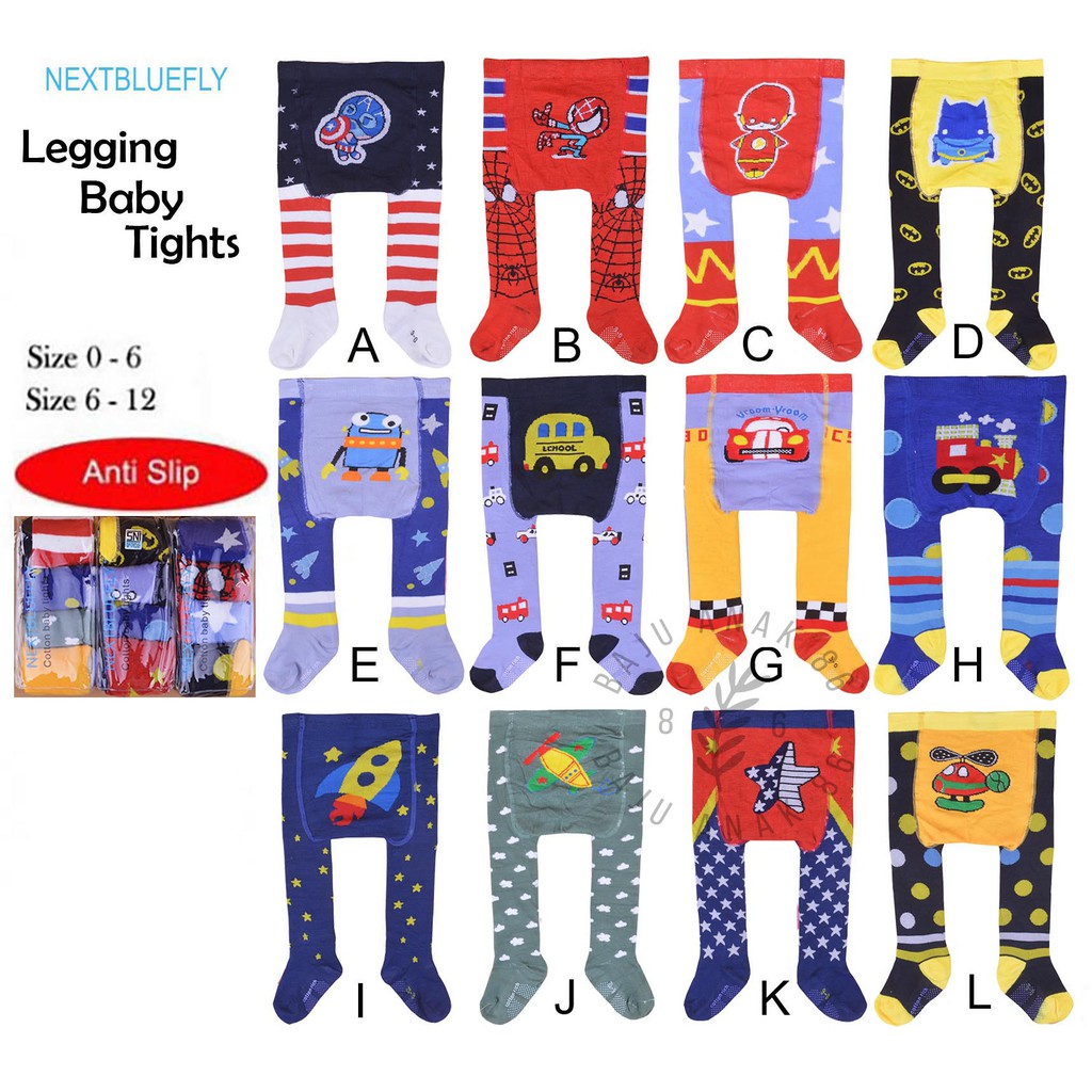 Legging Bayi Cotton Rich Tights Boy - 022.4556