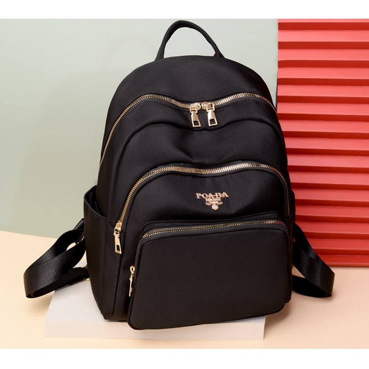 TAS RANSEL WANITA 3 RESLETING BACKPACK KOREA HITAM MINABA TA325B5 IMPORT BATAM KERJA SEKOLAH PREMIUM